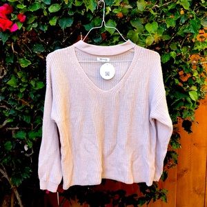 Blush knit sweater